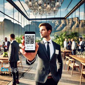 QR Digital Business Card in Cape Town Professional's Hand